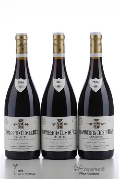 CHAMBERTIN CLOS DE BEZE 2016 - Armand Rousseau - 3 Bottles