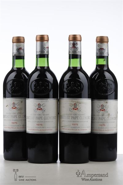PAPE CLEMENT 1975 - Mc - 4 Bottles