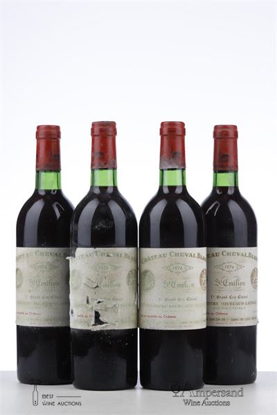 CHEVAL BLANC 1974 - Mc - 4 Bottles