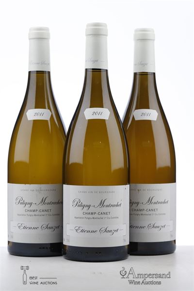 PULIGNY MONTRACHET CHAMP CANET 2011 - Etienne Sauzet - 3 Bottles