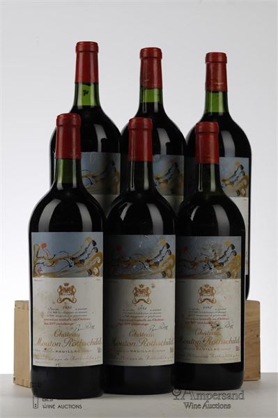 MOUTON ROTHSCHILD 1981 - Mc - 6 Magnums - Owc 6 Lid Missing