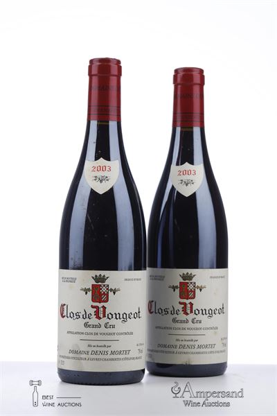 CLOS VOUGEOT 2003 - Denis Mortet - 2 Bottles