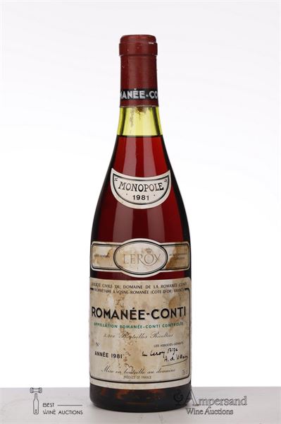 ROMANEE CONTI 1981 - Domaine de la Romanee Conti - 1 Bottle