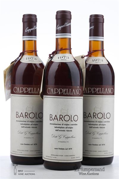 BAROLO 1973 - Cappellano  - 3 Bottles