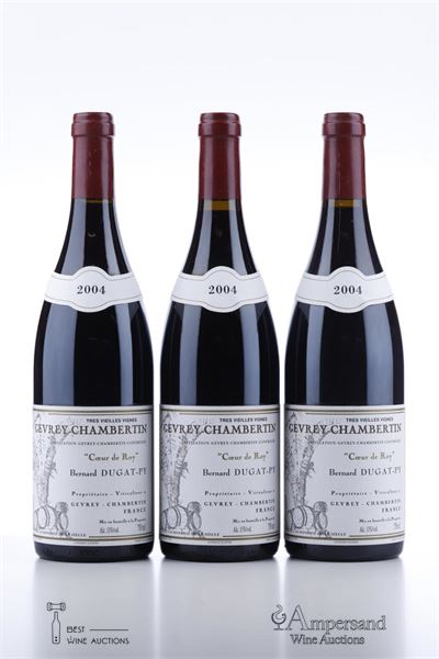 GEVREY CHAMBERTIN COEUR DE ROY TRES VIEILLES VIGNES 2004 - Dugat-Py - 3 Bottles