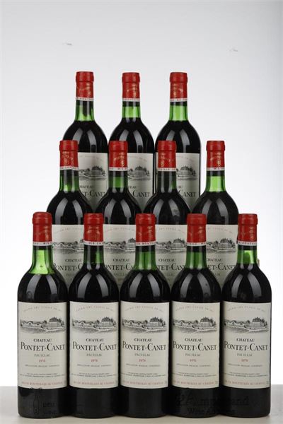 PONTET CANET 1976 - Mc - 12 Bottles - Owc 12