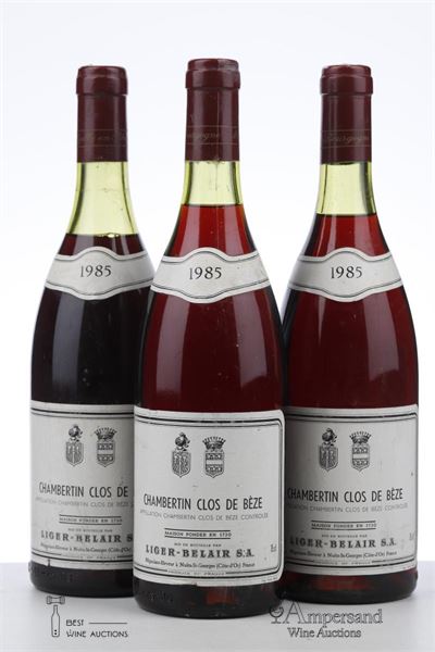 CHAMBERTIN CLOS DE BEZE 1985 - Xavier Liger Belair - 3 Bottles