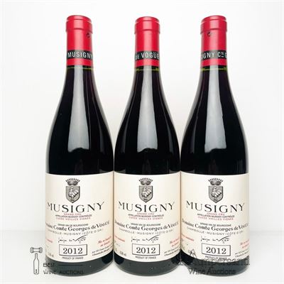 MUSIGNY CUVEE VIEILLES VIGNES 2012 - Comte de Vogue - 3 Bottles