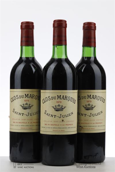 CLOS DU MARQUIS 1979 - Mc - 3 Bottles