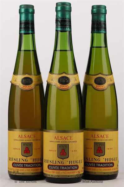 RIESLING CUVEE TRADITION 1975 - Hugel - 3 Bottles