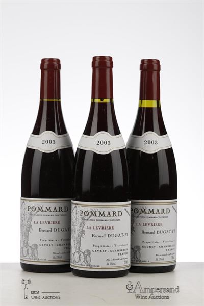 POMMARD LA LEVRIERE 2003 - Bernard Dugat Py - 3 Bottles