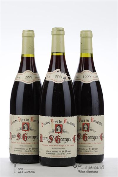 NUITS ST GEORGES 1ER CRU 1999 - G. Prieur - 3 Bottles