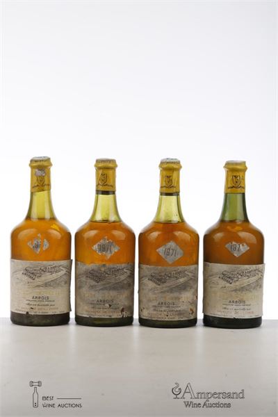 VIN JAUNE D'ARBOIS 1971 - Domaine de la Pinte - 4 x 0,620Ltr