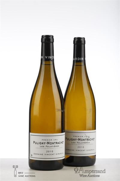 PULIGNY MONTRACHET LES FOLATIERES 2010 - Vincent Girardin - 2 Bottles