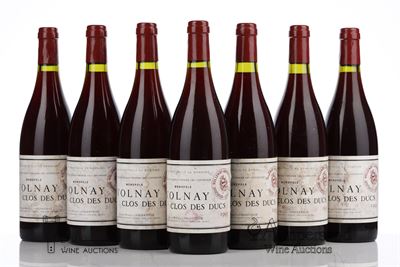 VOLNAY CLOS DES DUCS 1995 - Marquis D'Angerville - 7 Bottles