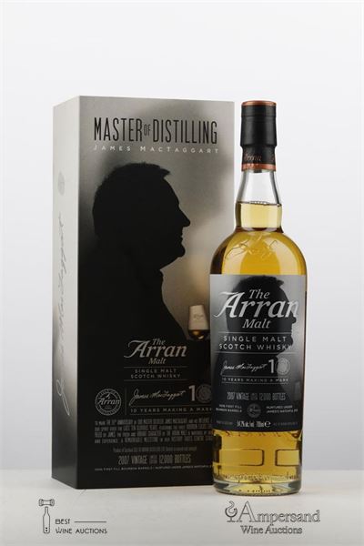 ARRAN ANNIVERSARY BOTTLING SINGLE MALT 2007 - Arran - ABV 54,2 - Bourbon Barrals - 1 Bottle - Oc 1