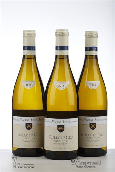 RULLY BLANC GRESIGNY VIEILLES VIGNES 2015 - Dureuil Janthial - 3 Bottles