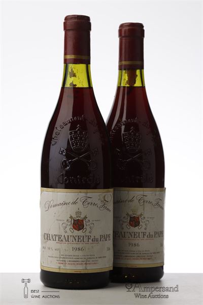 CHATEAUNEUF DU PAPE 1986 - Domaine de Terre Ferme - 2 Bottles