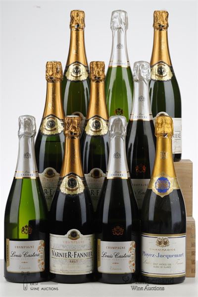 CHAMPAGNE MIXED  - Varnier Fannier/Casters/Ployez - 10 Bottles