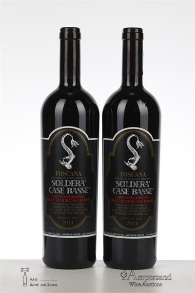 100% SANGIOVESE CASE BASSE 2014 - Soldera - 2 Bottles
