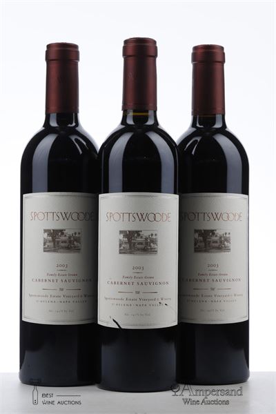 SPOTTSWOODE CABERNET SAUVIGNON 2003 - Spottswoode - 3 Bottles