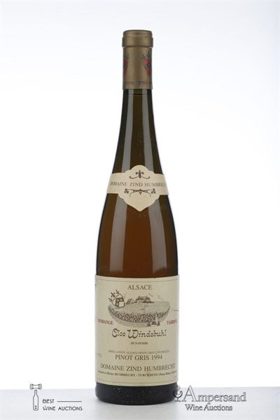 TOKAY PINOT GRIS CLOS WINDSBUHL VENDANGE TARDIVE 1994 - Zind Humbrecht - 1 Bottle