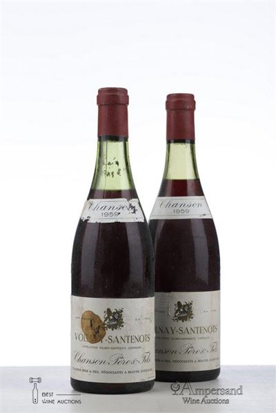 VOLNAY SANTENOTS 1959 - Chanson - 2 Bottles