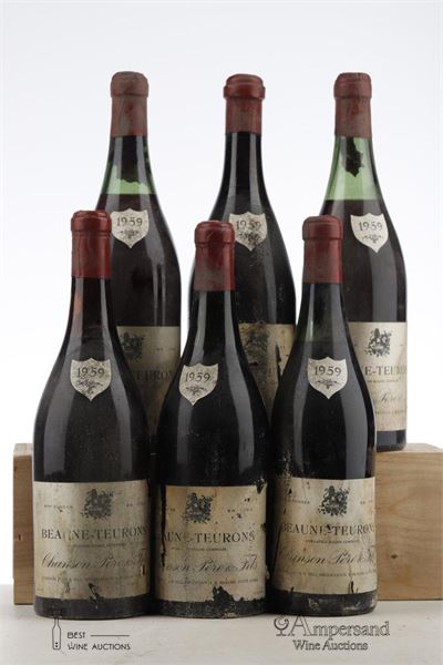 BEAUNE TEURONS 1959 - Chanson - MB - 6 Bottles
