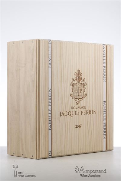 CHATEAUNEUF DU PAPE BEAUCASTEL HOMMAGE A JACQUES PERRIN 2017 - Beaucastel - 3 Bottles - Owc 3