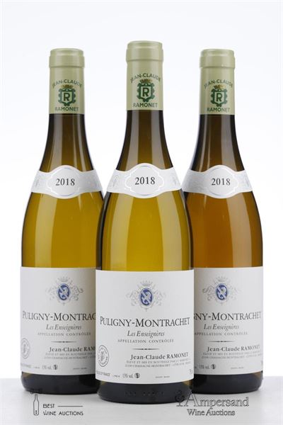 PULIGNY MONTRACHET LES ENSEIGNERES 2018 - Ramonet - 3 Bottles