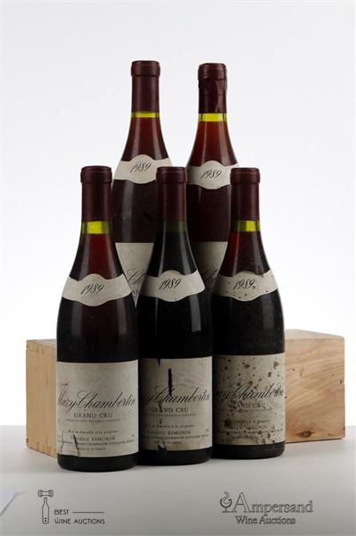 MAZY CHAMBERTIN 1989 - Frederic Esmonin - 5 Bottles