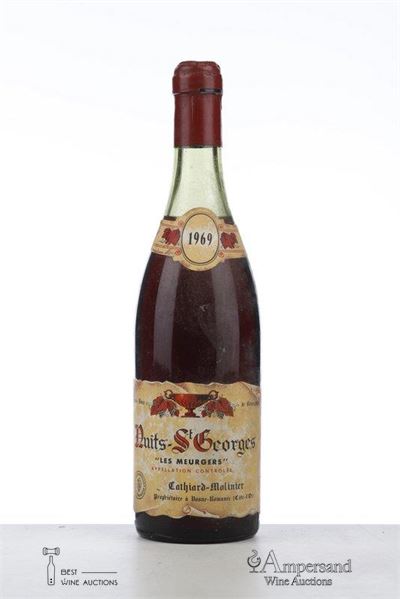 NUITS ST GEORGES LES MEURGERS 1969 - Andre Cathiard Molinier - 1 Bottle