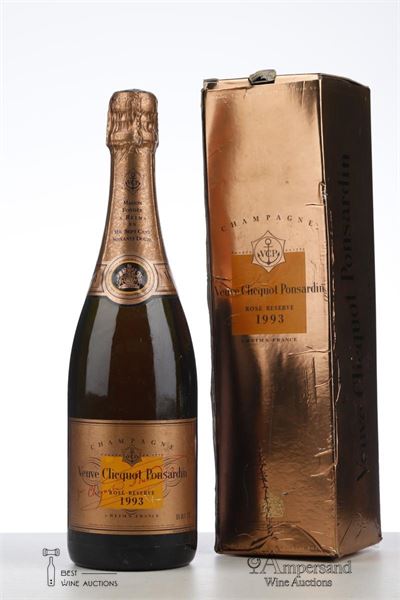 VEUVE CLICQUOT PONSARDIN ROSE RESERVE 1993 - Veuve Clicquot - 1 Bottle - Oc 1