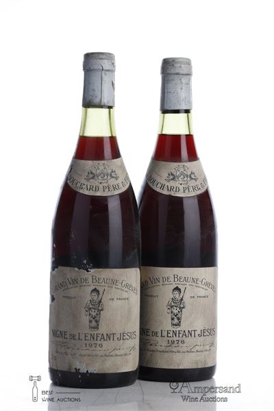 BEAUNE GREVES VIGNE DE L'ENFANT JESUS 1976 - Bouchard - 2 Bottles