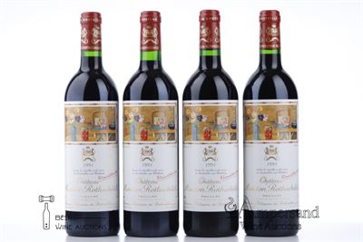 MOUTON ROTHSCHILD 1991 - 4 Bottles