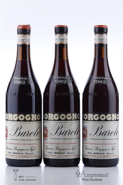 BAROLO RISERVA 1982 - Giacomo. Borgogno - 3 Bottles