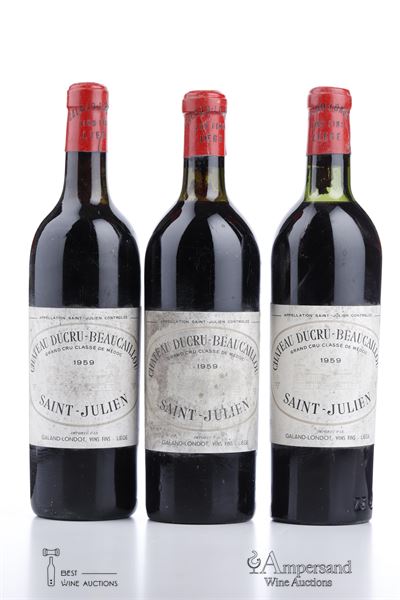 DUCRU BEAUCAILLOU 1959 - Mb - Galand Londot - 3 Bottles