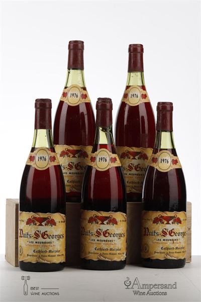 NUITS ST GEORGES LES MURGERS 1976 - Cathiard Molinier - 5 Bottles
