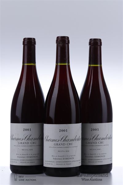 CHARMES CHAMBERTIN 2001 - Frederic Esmonin - 3 Bottles