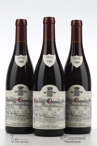 GEVREY CHAMBERTIN 2016 - Claude Dugat - 3 Bottles