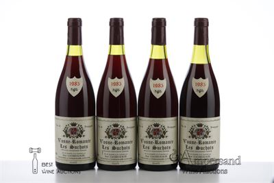VOSNE ROMANEE LES SUCHOTS 1985 - R. Cacheux Blee - 4 Bottles