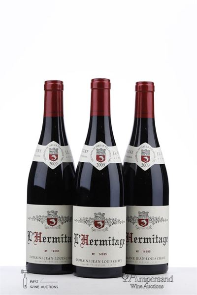 HERMITAGE ROUGE 2009 - Jean Louis Chave - 3 Bottles