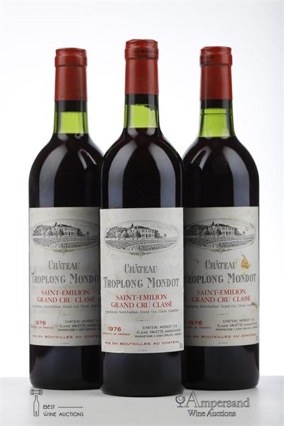 TROPLONG MONDOT 1976 - Mc - 3 Bottles