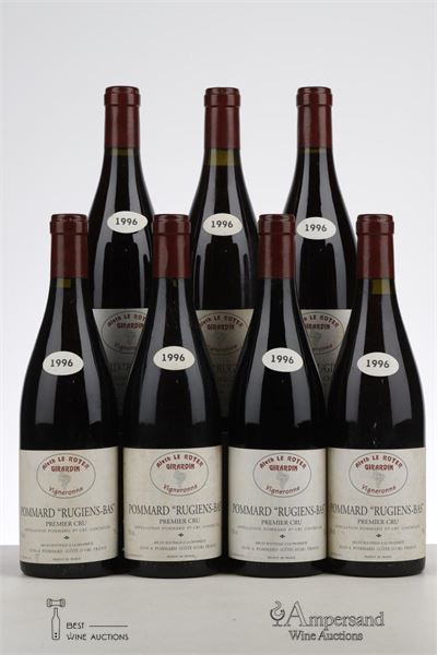 POMMARD RUGIENS BAS 1996 - Aleth Le Royer Girardin - 7 Bottles