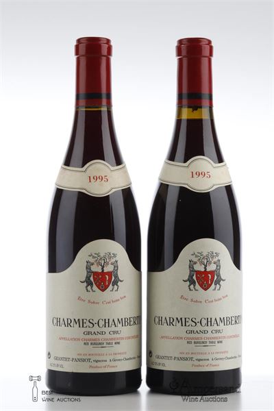 CHARMES CHAMBERTIN 1995 - Geantet Pansiot - 2 Bottles