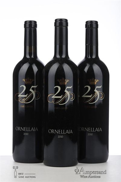 ORNELLAIA 25 ANNIVERSARIO 2010 - Tenuta dell'Ornellaia - 3 Bottles