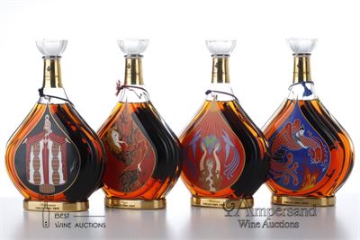 COGNAC COURVOISIER ARTE COLLECTION 1 TO 8 - Courvoisier - 8 Bottles - Oc 1
