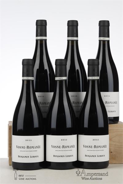 VOSNE ROMANEE 2015 - Benjamin Leroux - 6 Bottles