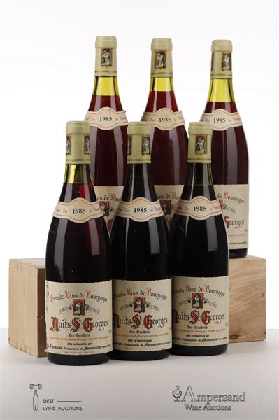 NUITS ST GEORGES LES BOUDOTS 1985 - G. Prieur - 6 Bottles