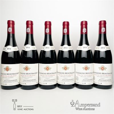 CHASSAGNE MONTRACHET ROUGE BOUDRIOTTE 2014 - Ramonet - 6 Bottles